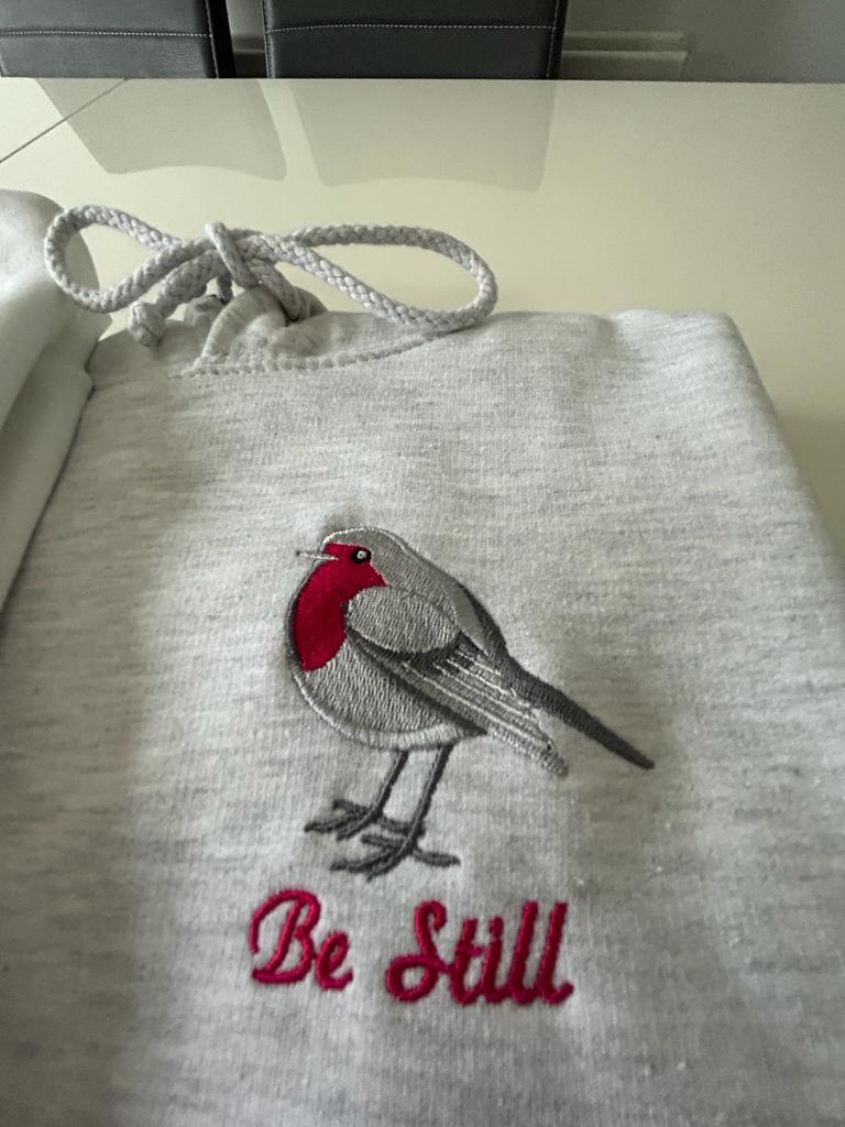 Be Still Pink Robin Sweatshirt