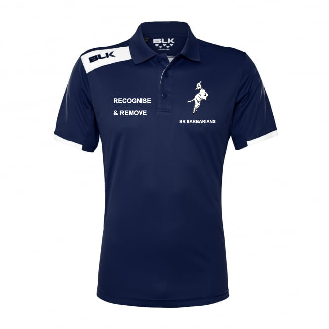 BR Barbarians BLK Tek VI Mens Polo