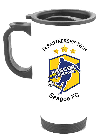 Soccer Indoors Travel Mug